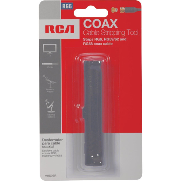 VH596R RCA RG-6 & RG-59 Plastic Coaxial Cable Stripper