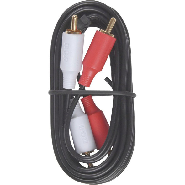 AH19R RCA 6 Ft. Black Stereo Audio Cable