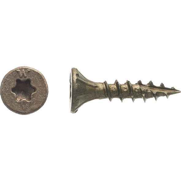 1BTX834 Big Timber #8 x 3/4 In. Bronze Flat Head Wood Screw (381 Ct., 1 Lb.)