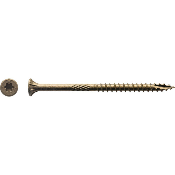 1BTX9234 Big Timber #9 x 2-3/4 In. Bronze Flat Head Wood Screw (83 Ct., 1 Lb.)