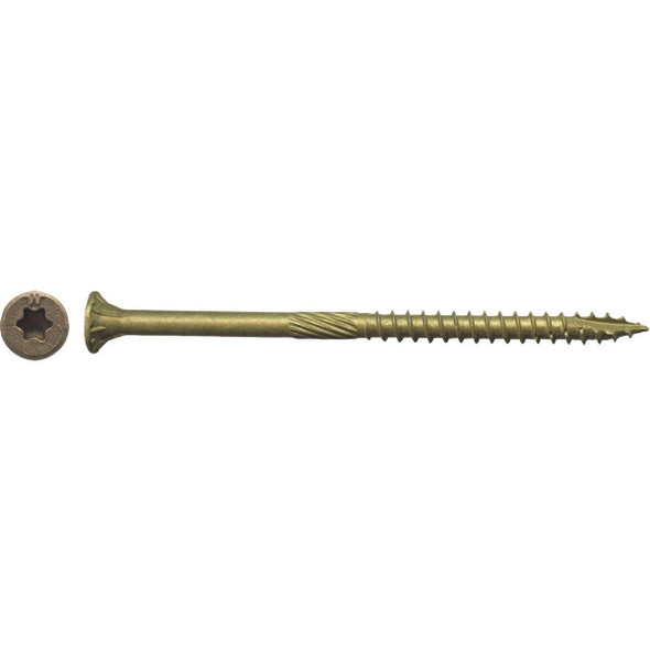 1BTX93 Big Timber #9 x 3 In. Bronze Flat Head Wood Screw (79 Ct., 1 Lb.)