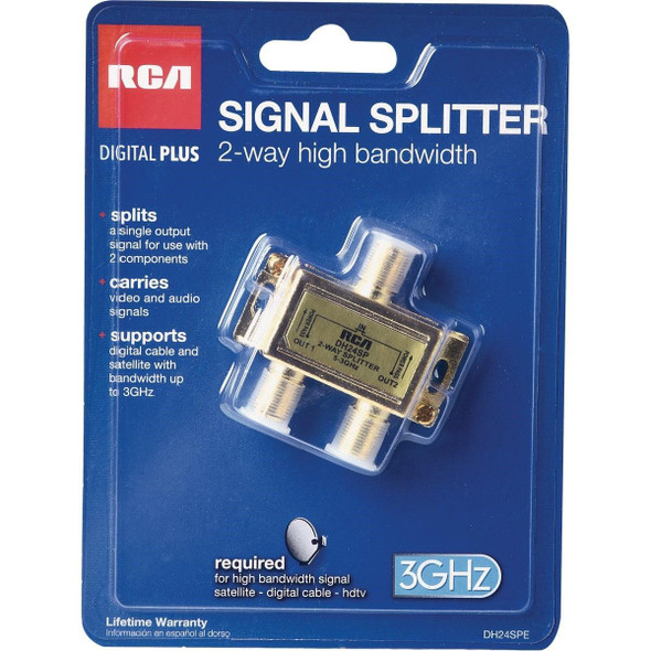 DH24SPE RCA Digital Plus 2-Way Coaxial Splitter