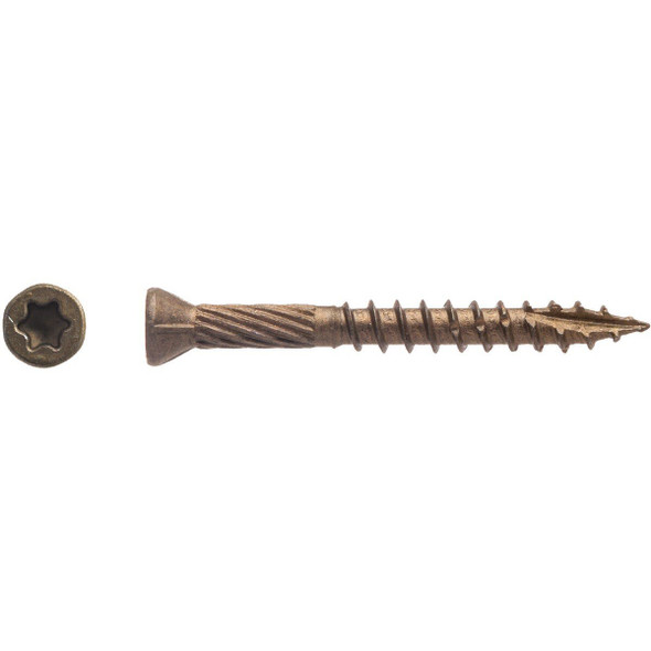1THB9158 Big Timber #9 x 1-5/8 In. Bronze Trim Screw (1 Lb.)