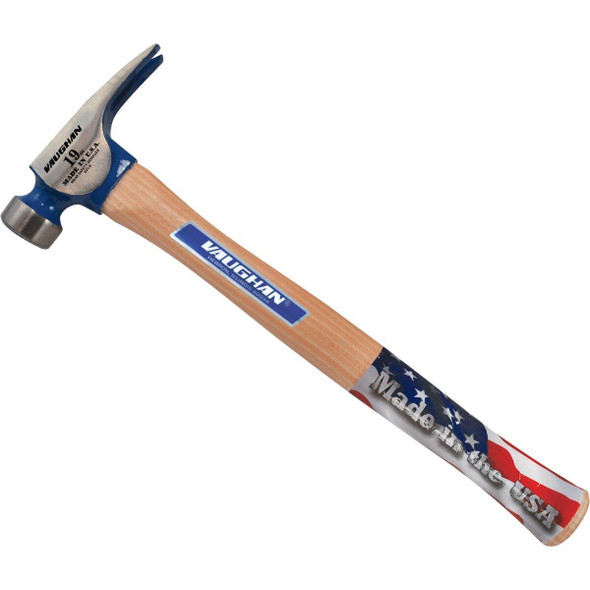 CF2 Vaughan California 19 Oz. Milled-Face Framing Hammer with Hickory Handle