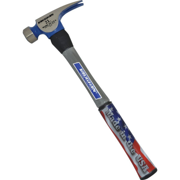 CF21FG Vaughan California 21 Oz. Milled-Face Framing Hammer with Fiberglass Handle