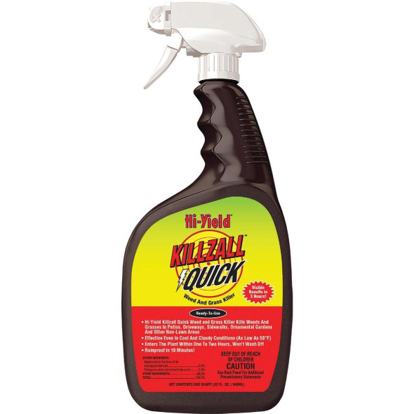 32168 Hi-Yield Killzall Quick 32 Oz. Ready To Use Trigger Spray Weed & Grass Killer