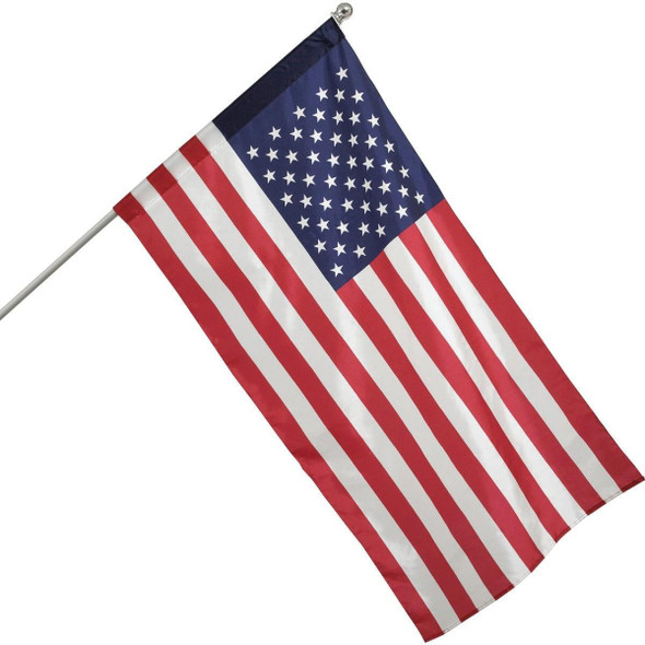 99090 Valley Forge 2.5 Ft. x 4 Ft. Nylon American Flag & 5 Ft. Pole Kit