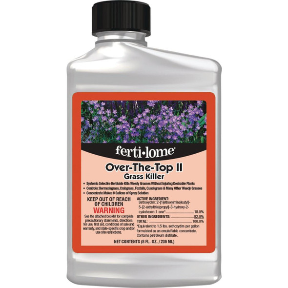 10434 Ferti-lome Over-The-Top II 8 Oz. Concentrate Weed & Grass Killer