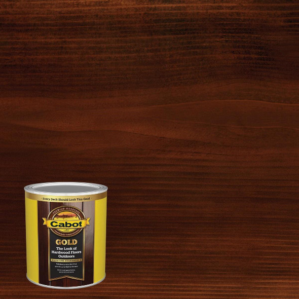 140.0003473.005 Cabot Gold Exterior Stain, Moonlit Mahagany, 1 Qt.
