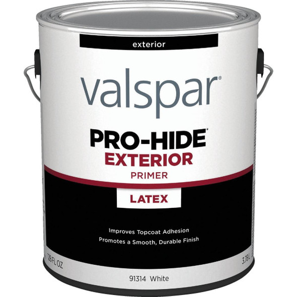 028.0091314.007 Valspar Pro-Hide White Exterior Primer & Sealer, 1 Gal.
