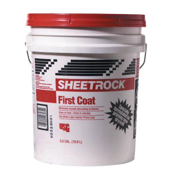 544822 Sheetrock First Coat Drywall Primer, 5 Gal.