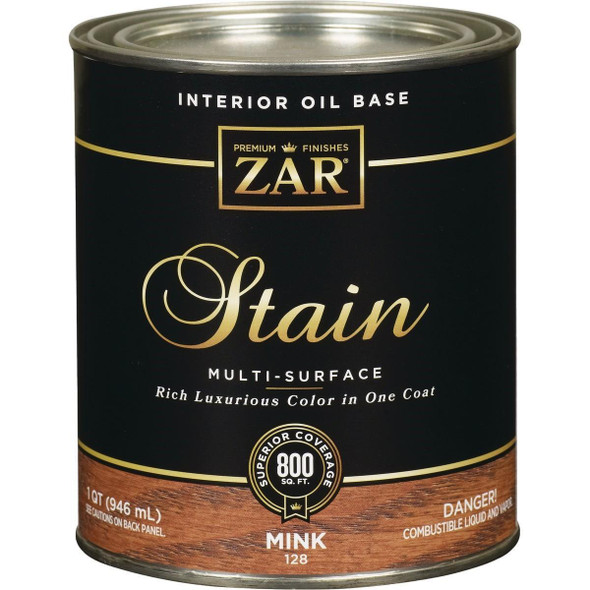 12812 ZAR Oil-Based Wood Stain, Mink, 1 Qt.