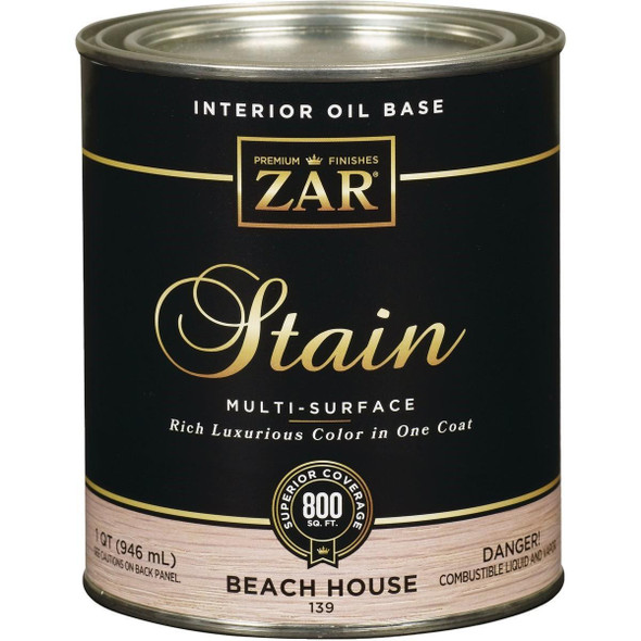 13912 ZAR Oil-Based Wood Stain, Beach House, 1 Qt.