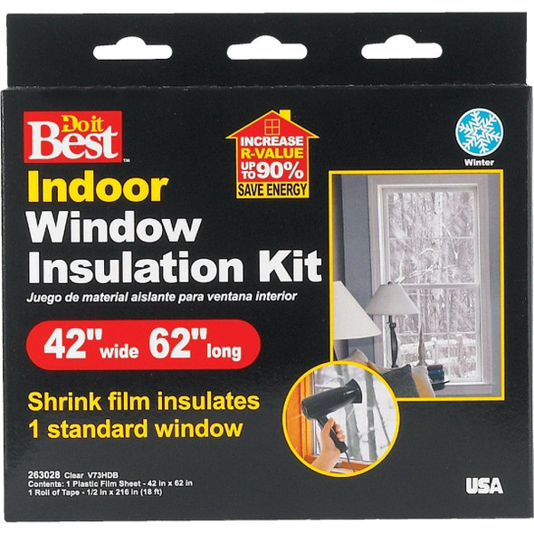V73HDB 42 In. x 62 In. Indoor Shrink Film Window Kit