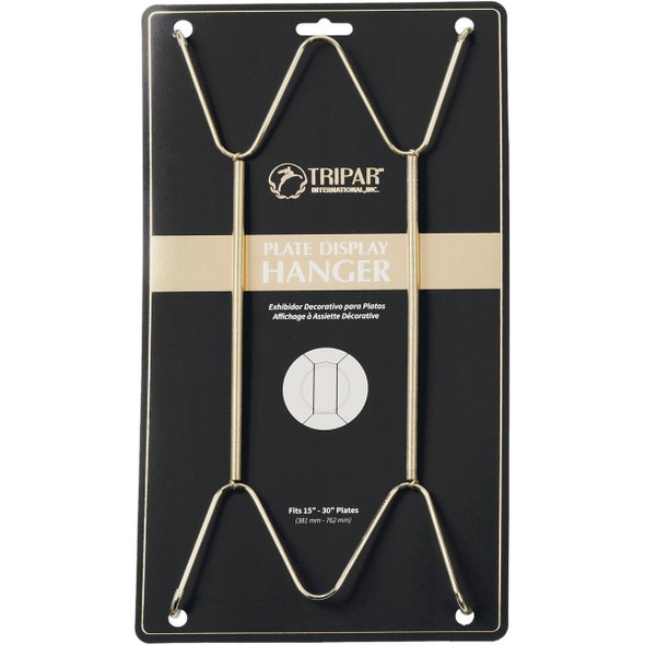 23-1325 Tripar 15 In. to 30 In. Brass Wire Plate Hanger