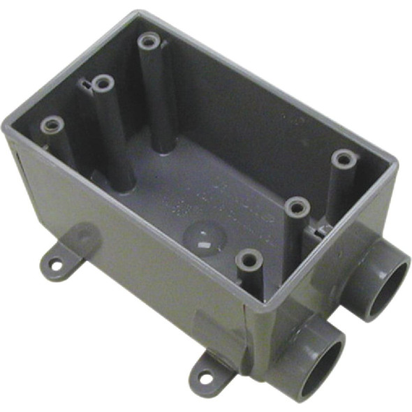 E982DFNCTN Carlon 1-Gang PVC Molded Rigid Non-Metallic Dead-End Termination Wall Box, 1/2 In. Outlet
