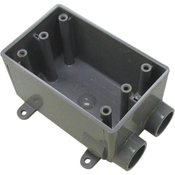 E982FFNCTN Carlon 1-Gang PVC Molded Rigid Non-Metallic Dead-End Termination Wall Box, 1 In. Outlet