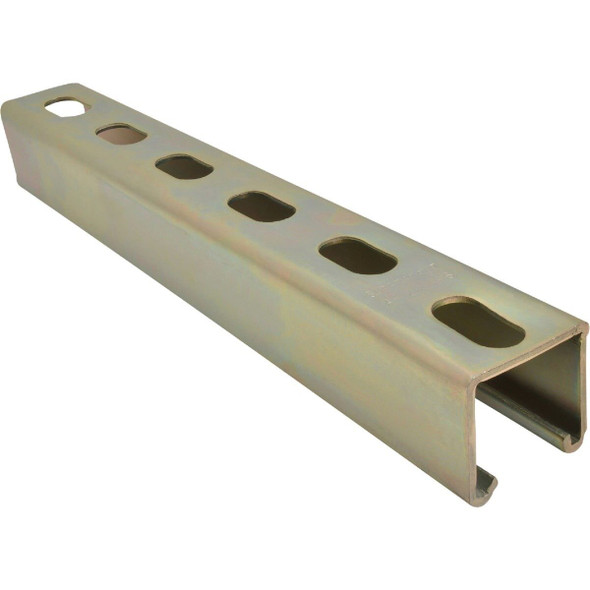 ZA1200HS4 Superstrut 4 ft. 12 Ga. Gold Galvanized Electroplated Zinc Strut Channel