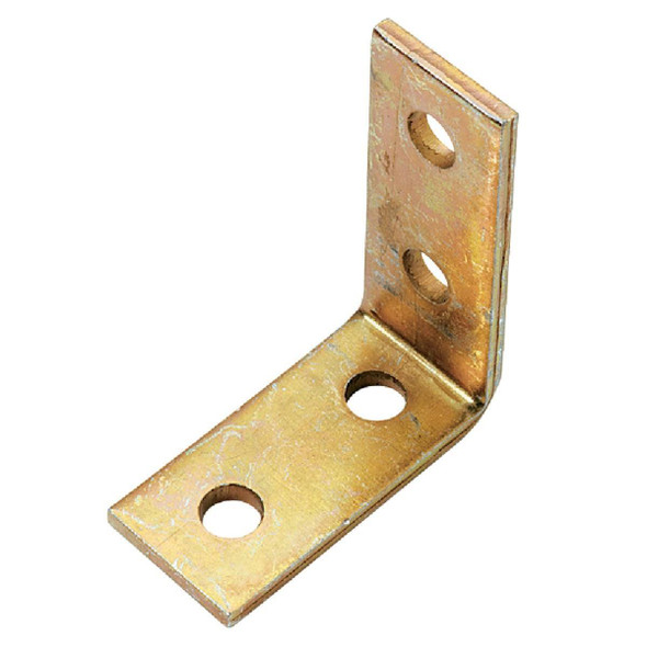 ZAB205-10 Superstrut 3-1/2 In. x 4-1/8 In. Corner Goldgalv Electroplated Zinc Bracket