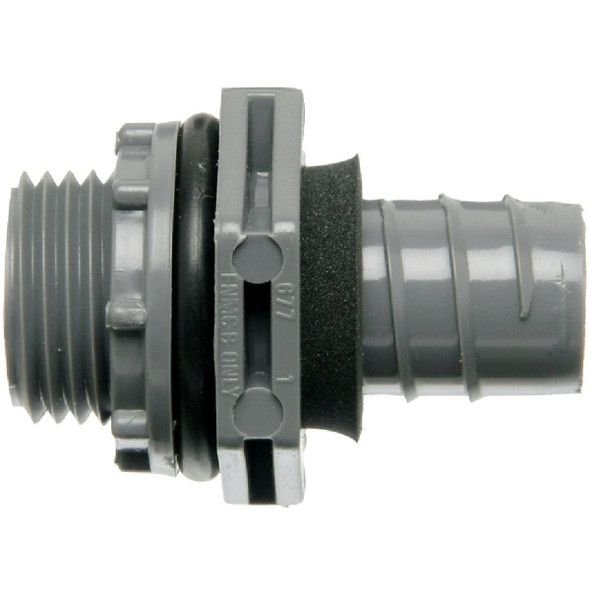 LN43DACTN Carlon 1/2 In. Straight Non-Metallic Liquid Tight Fitting