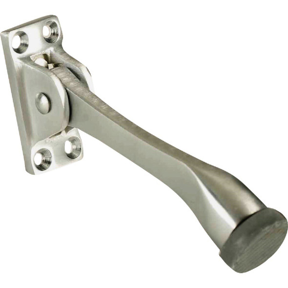 DT100007 Tell 4-1/8 In. Brass Kickdown Door Holder