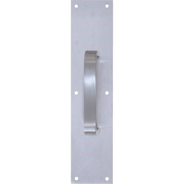 DT100069 Tell 6" Aluminum Pull Plate with Flat Handle