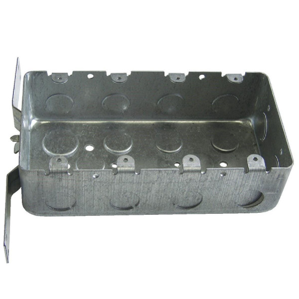 4G4DV1/2 Steel City 4-Gang Steel Drawn Wall Box
