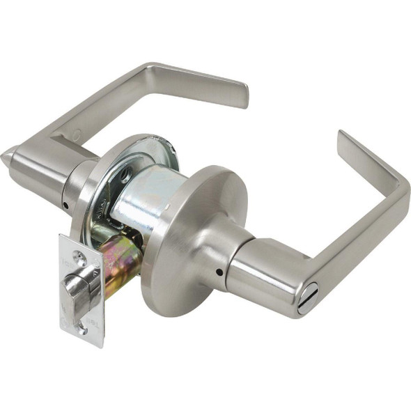 CL100199 Tell Satin Chrome Privacy Door Lever