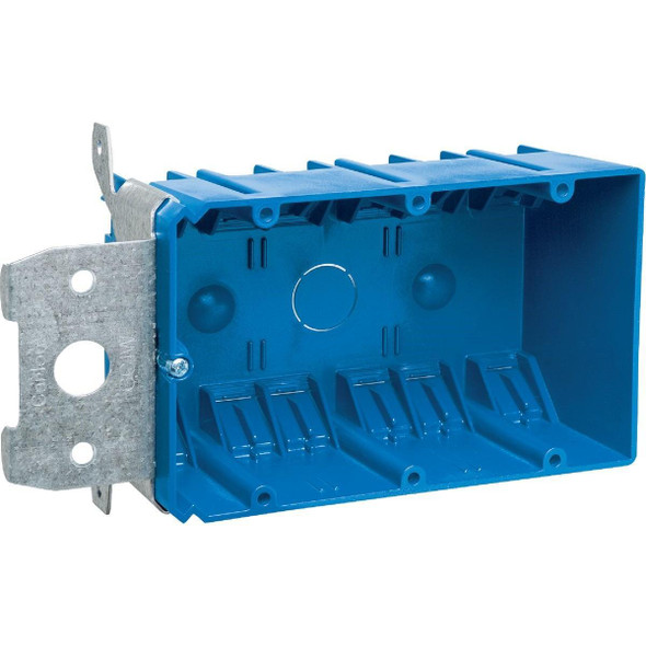 B349ADJ Carlon Adjust-A-Box 3-Gang PVC Molded Wall Box