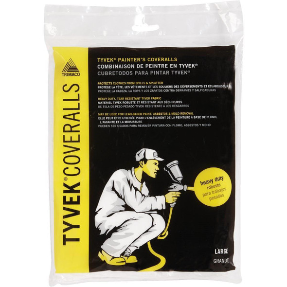 14122 Trimaco Tyvek Large Reusable Painter's Coveralls