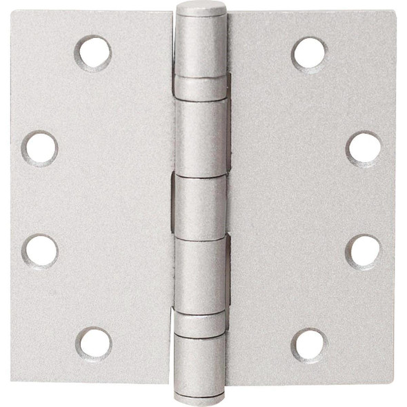 HG100004 Tell Commercial 4-1/2 In. Square Satin Chrome Ball Bearing Door Hinge (3-Pack)