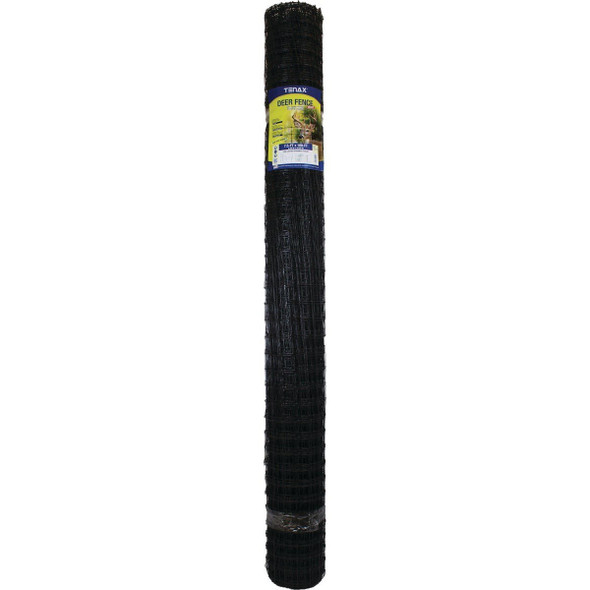 60100109 Tenax 7.5 Ft. H. x 100 Ft. L. Polypropylene Deer Fence, Black