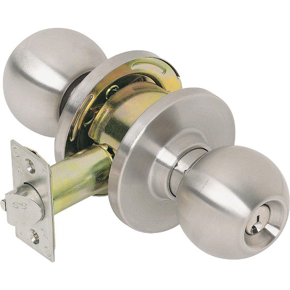 CL100008 Tell Satin Stainless Steel Entry Door Knob