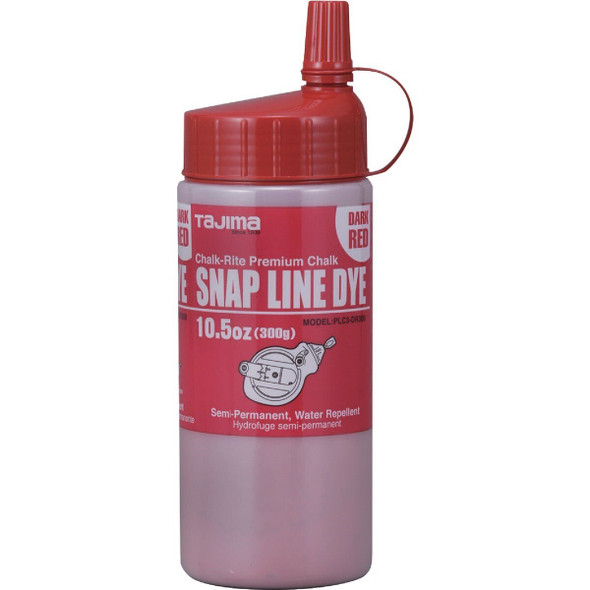 PLC3DR300 Tajima 10-1/2 Oz. Red Snap-Line Dye Chalk Line Chalk