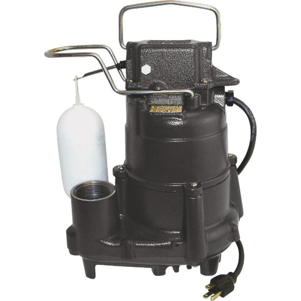 S1098 1/2 HP 115V Cast-Iron Submersible Sump Pump