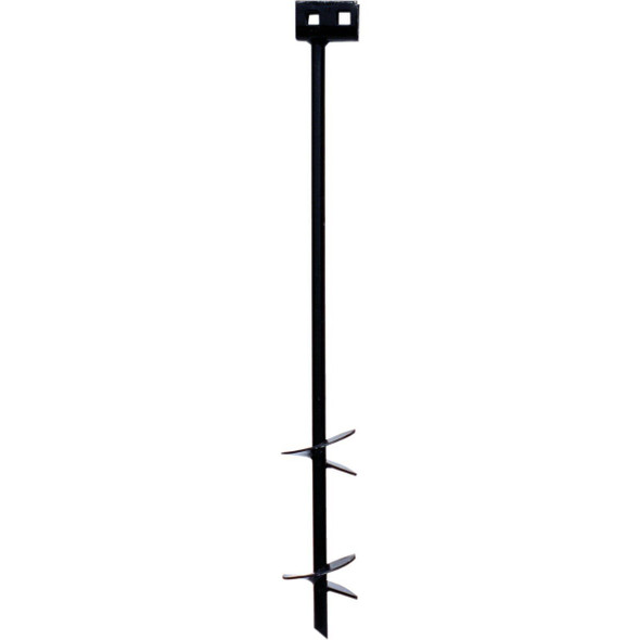 59095L Tie Down 4 In. x 30 In. Black Iron Double Head Earth Anchor