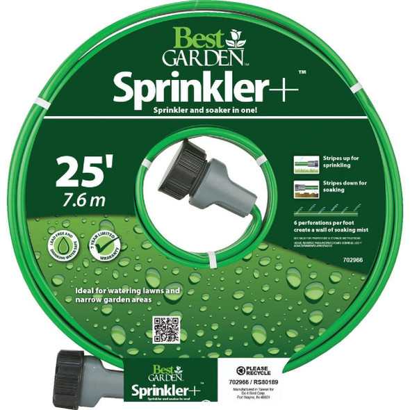 CDBTECV025 Best Garden 5/8 In. Dia. x 25 Ft. L. Drinking Water Safe Sprinkler Hose