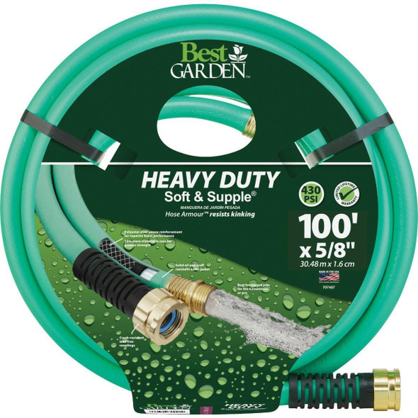 CDBSS58100 Best Garden 5/8 In. Dia. x 100 Ft. L. Heavy-Duty Soft & Supple Garden Hose