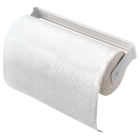 48310 Decko White Metal Paper Towel Holder