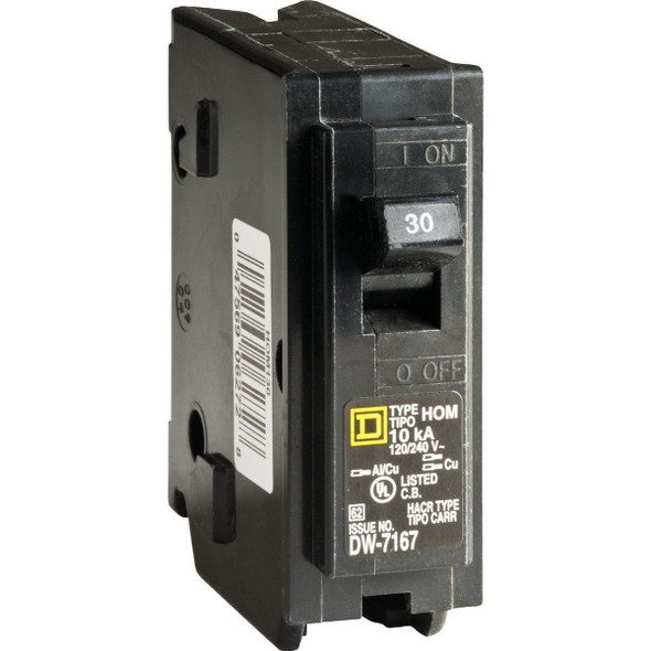 HOM130CP Square D Homeline 30A Single-Pole Standard Trip Circuit Breaker