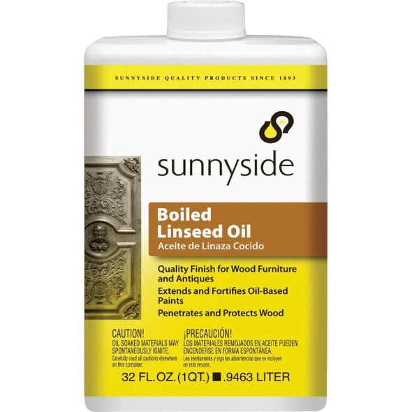 87232S Sunnyside Boiled Linseed Oil, 1 Qt.
