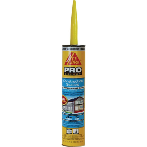 654546 Sikaflex Sika 10.1 Oz. Pro Select Construction Polyurethane Sealant, Aluminum Gray
