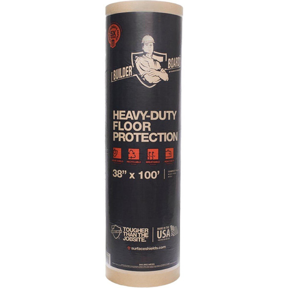 BLDLS38100 Surface Shields Builder Board 38 In. x 100 Ft. Floor Protector