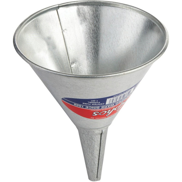 490 Delphos 1 Qt. Galvanized Steel Funnel
