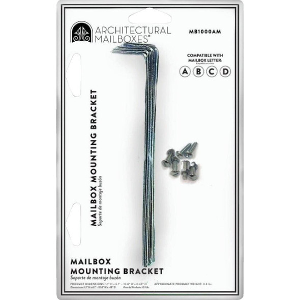 MB1000AM Architectural Mailboxes Adjustable Metal Mailbox Bracket (4-Piece)