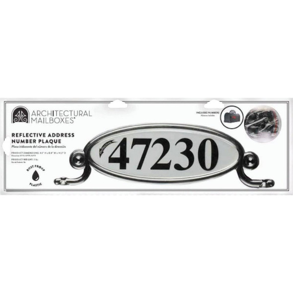 MBPLAQ0B6AM Architectural Mailboxes Mailbox Reflective Address Plaque