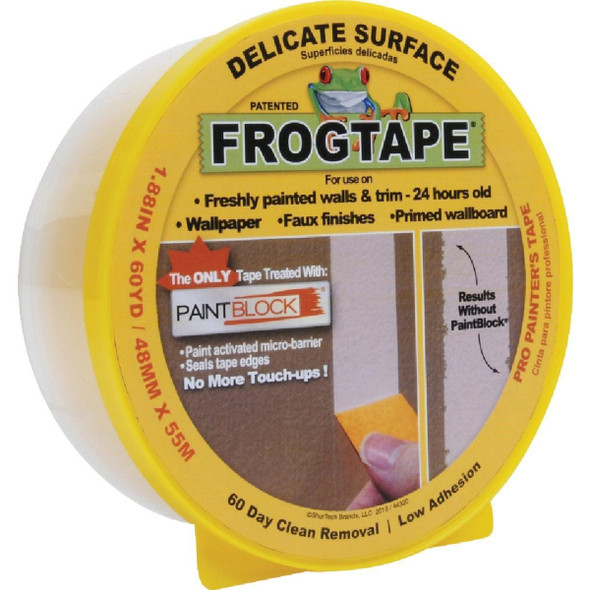 280222 FrogTape 1.88 In. x 60 Yd, Delicate Surface Masking Tape