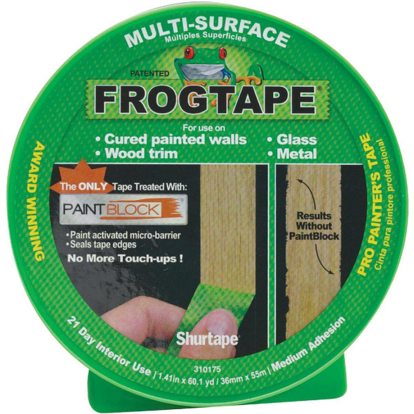 1358465 FrogTape 1.41 In. x 60 Yd. Multi-Surface Masking Tape