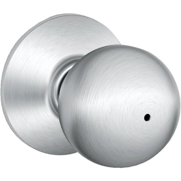 F40CSVORB626 Schlage Orbit Satin Chrome Bed & Bath Door Knob