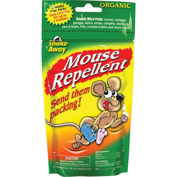 4152424 Shake Away 6 Oz. Granular Organic Mouse Repellent (4-Pack)